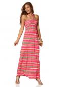 Maxikleid pink-bunt