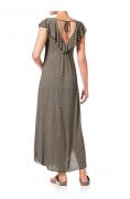 Maxikleid sand-schwarz