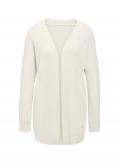 Merino-Kaschmir-Longstrickjacke ecru