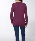 Merino-Kaschmir-Pullover beere