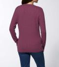 Merino-Kaschmir-Pullover beere