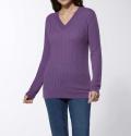 Merino-Kaschmir-Pullover flieder