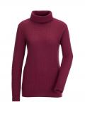 Merino-Kaschmir-Rollkragenpullover beere