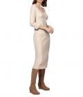 Midi-Strickkleid beige-melange