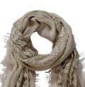 Modal-Spitzen-Schal taupe