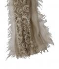 Modal-Spitzen-Schal taupe