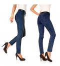 Nappaleder-Jeans schwarz-blau Größe 38