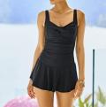 Optimizer-Badekleid schwarz E-Cup