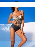 Optimizer-Tankini anthrazit-taupe-rosé Gr. 36 E-Cup