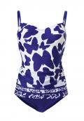 Optimizer-Tankini azurblau-weiß