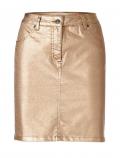 Optimizing-Jeansrock apricot-metallic