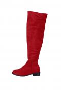 Overknee-Stiefel rot