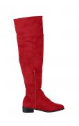 Overknee-Stiefel rot