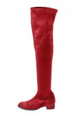 Overkneestiefel rot