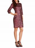 Paillettenkleid bordeaux
