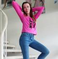 Paillettenshirt pink