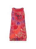Paisley-Muster-Shirttop erdbeere-orange-bedruckt