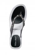 Pantolette schwarz-transparent
