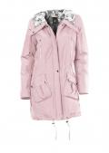 Parka mit Webpelz rosé