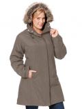 Parka mit Webpelz taupe