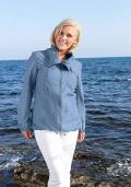 Parkajacke jeansblau