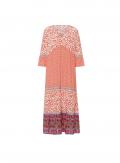 Patch-Druckkleid orange-champagner