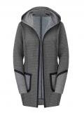 Patchjacke grau