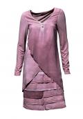 Patchkleid mauve