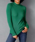 Pima-Baumwoll-Pullover grün