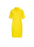 Polo-Jerseykleid mit Kordelzug sonnengelb