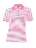Poloshirt pink-weiß