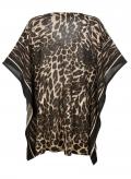 Ponchostyle-Pullover Leomuster