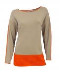 Pullover beige-orange