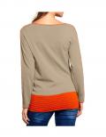 Pullover beige-orange