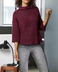 Pullover bordeaux-melange