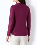 Pullover bordeaux-meliert