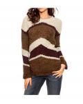 Pullover cognac-bunt