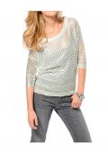 Pullover ecru-silber