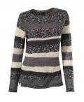 Pullover grau-ecru
