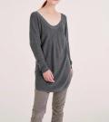 Pullover grau-melange