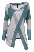 Pullover grün-grau