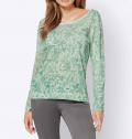 Pullover mint-ecru