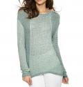 Pullover mint-gemustert