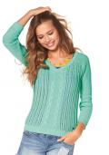 Pullover mint-meliert