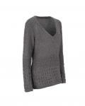 Pullover mit Flauschgarn grau