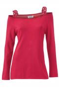 Pullover mit Ketten rot