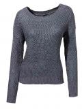 Pullover mit Pailletten rauchblau