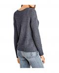 Pullover mit Pailletten rauchblau