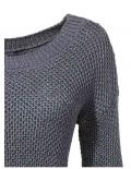 Pullover mit Pailletten rauchblau
