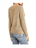 Pullover mit Pailletten sand